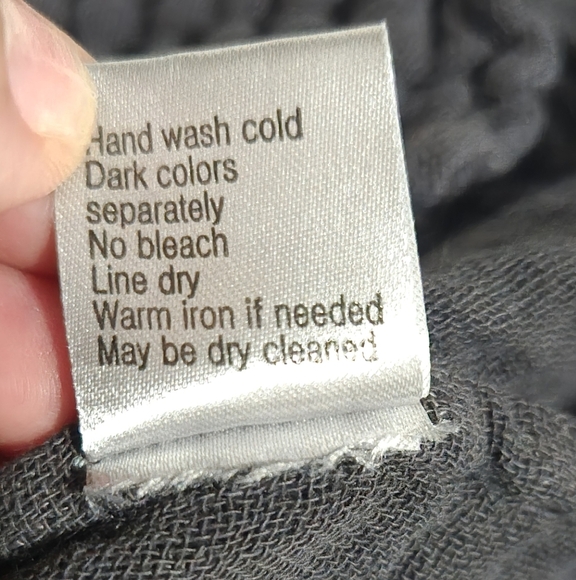 Peacock Ways Linen Gauze Longline Burnt Fabric Gray Lagenlook Cardigan - Picture 10 of 11